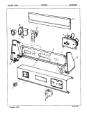 CONTROL PANEL (REV. E - F) Diagram and Parts List for CDE20M8A  Crosley Dryer