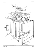 EXTERIOR (ORIG. REV. A - B) Diagram and Parts List for CW18C1  Crosley Washer