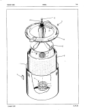 TUB (ORIG. REV. A - B) Diagram and Parts List for CW18C1  Crosley Washer