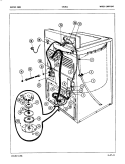 WATER CARRYING (ORIG. REV. A - B) Diagram and Parts List for CW18C1  Crosley Washer
