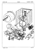 CYLINDER & DRIVE (ORIG. - REV. A - C) Diagram and Parts List for CDE20C5H  Crosley Dryer