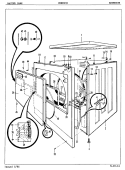EXTERIOR Diagram and Parts List for CDE8630  Crosley Dryer