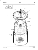 TUB (ORIG. REV. A - B) Diagram and Parts List for CW18C3W  Crosley Washer