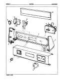 CONTROL PANEL (ORIG. REV. A - D) Diagram and Parts List for CDE20P8W  Crosley Dryer