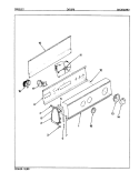 CONTROL PANEL (REV. H - M) Diagram and Parts List for CW18P6H  Crosley Washer