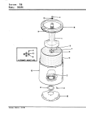 TUB (REV. E - G) Diagram and Parts List for CW18P6H  Crosley Washer