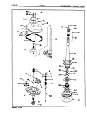 TRANSMISSION (REV. E - G) Diagram and Parts List for CW18P6H  Crosley Washer