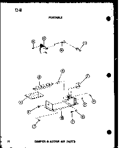 Damper & Action Air Parts Diagram and Parts List for ES6P-2AMS P54972-27R Amana Air Conditioner