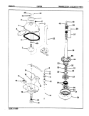 TRANSMISSION (REV. E - H) Diagram and Parts List for CW20P6A  Crosley Washer
