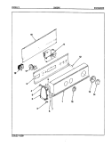 CONTROL PANEL (REV. E - H) Diagram and Parts List for CW20P6A  Crosley Washer
