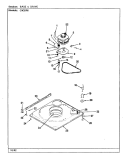 BASE & DRIVE (REV. J - N) Diagram and Parts List for CW20P6A  Crosley Washer