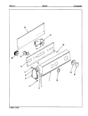 CONTROL PANEL (ORIG. REV. A - D) Diagram and Parts List for CW20P6A  Crosley Washer