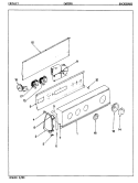 CONTROL PANEL (ORIG. REV. A - D) Diagram and Parts List for CW20P8W  Crosley Washer