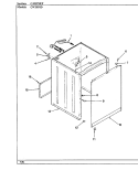CABINET (CW20P8D) Diagram and Parts List for CW20P8D  Crosley Washer