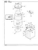 TUB (CW20P8D) Diagram and Parts List for CW20P8D  Crosley Washer