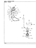 MOTOR & PUMP (CW20P8D) Diagram and Parts List for CW20P8D  Crosley Washer