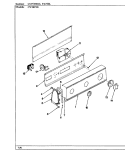 CONTROL PANEL (CW20P8D) Diagram and Parts List for CW20P8D  Crosley Washer