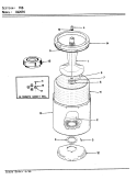 TUB (ORIG. REV. E J) Diagram and Parts List for CW20P8W  Crosley Washer