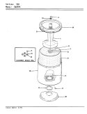 TUB (ORIG. REV. A - D) Diagram and Parts List for CW25P6A  Amana Washer