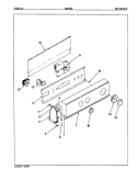 CONTORL PANEL (ORIG. REV. A - D) Diagram and Parts List for CW25P6A  Amana Washer