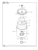 TUB (REV. F - K) Diagram and Parts List for CW25P6A  Amana Washer