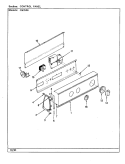 CONTROL PANEL (REV. F - K) Diagram and Parts List for CW25P6A  Amana Washer