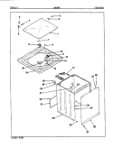 EXTERIOR (REV. E) Diagram and Parts List for CW25P6W  Amana Washer