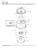 TUB PARTS (REV. E) Diagram and Parts List for CW25P6A  Amana Washer