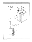 WATER CARRYING & PUMP ASSY (REV. E) Diagram and Parts List for CW25P6A  Amana Washer