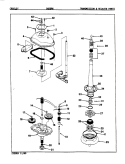 TRANSMISSION & RELATED PARTS (REV. E) Diagram and Parts List for CW25P6A  Amana Washer