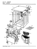 EXTERIOR Diagram and Parts List for CDE20P6WC  Crosley Dryer