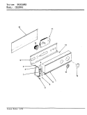 CONTROL PANEL Diagram and Parts List for CDE20P6WC  Crosley Dryer