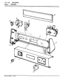 CONTROL PANEL Diagram and Parts List for CDE20P8WC  Crosley Dryer