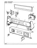 CONTROL PANEL (CDG2P8DC) Diagram and Parts List for CDG20P8DC  Crosley Dryer