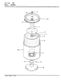TUB Diagram and Parts List for CW18P2WC  Crosley Washer
