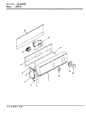 CONTROL PANEL Diagram and Parts List for CW20P5AC  Crosley Washer