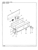 CONTROL PANEL (REV. A - E) Diagram and Parts List for CW20P5AC  Crosley Washer