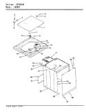 EXTERIOR (REV. E) Diagram and Parts List for CW20P5A  Crosley Washer