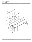 CONTROL PANEL (REV. E) Diagram and Parts List for CW20P5A  Crosley Washer