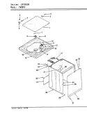 EXTERIOR (ORIG. REV. A - D) Diagram and Parts List for CW20P5W  Crosley Washer