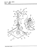 BASE & DRIVE (ORIG. REV. A - D) Diagram and Parts List for CW20P5A  Crosley Washer