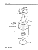 TUB (ORIG. REV. A - D) Diagram and Parts List for CW20P5A  Crosley Washer