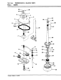 TRANSMISSION (ORIG. REV. A - D) Diagram and Parts List for CW20P5A  Crosley Washer