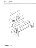 CONTROL PANEL (ORIG. REV. A - D) Diagram and Parts List for CW20P5A  Crosley Washer