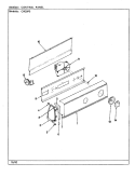 CONTROL PANEL (REV. F - K) Diagram and Parts List for CW20P5A  Crosley Washer