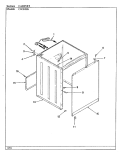 CABINET (CW20P8xS) (ORIGINAL) Diagram and Parts List for CW20P8AS  Crosley Washer