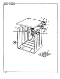 CABINET Diagram and Parts List for CDG20R7WC  Crosley Dryer