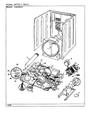 MOTOR & DRIVE Diagram and Parts List for CDG20R7WC  Crosley Dryer