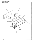 CONTROL PANEL Diagram and Parts List for CDG20R7WC  Crosley Dryer