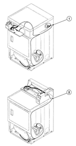Harnesses Diagram and Parts List for SDGH09WJ  Speed Queen Dryer